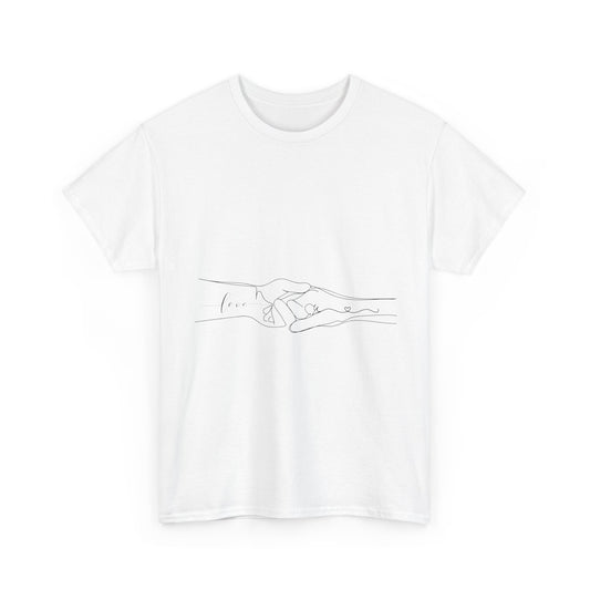Simple Line Drawings Unisex Heavy Cotton Tee