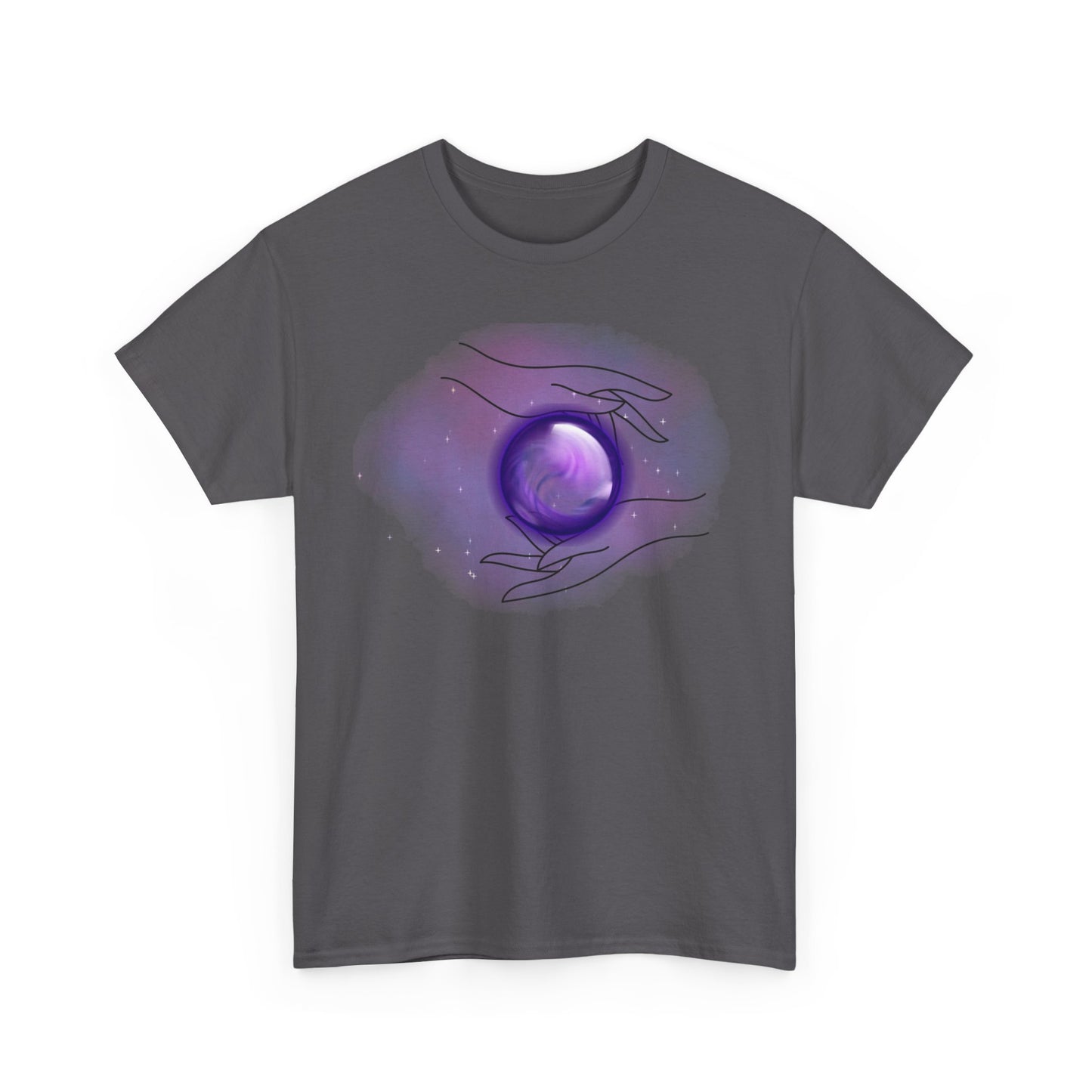 Mystical Hands Graphic Tee, Spiritual Clothing, Astrology Gift, Boho Fashion, Unisex Cotton T-Shirt