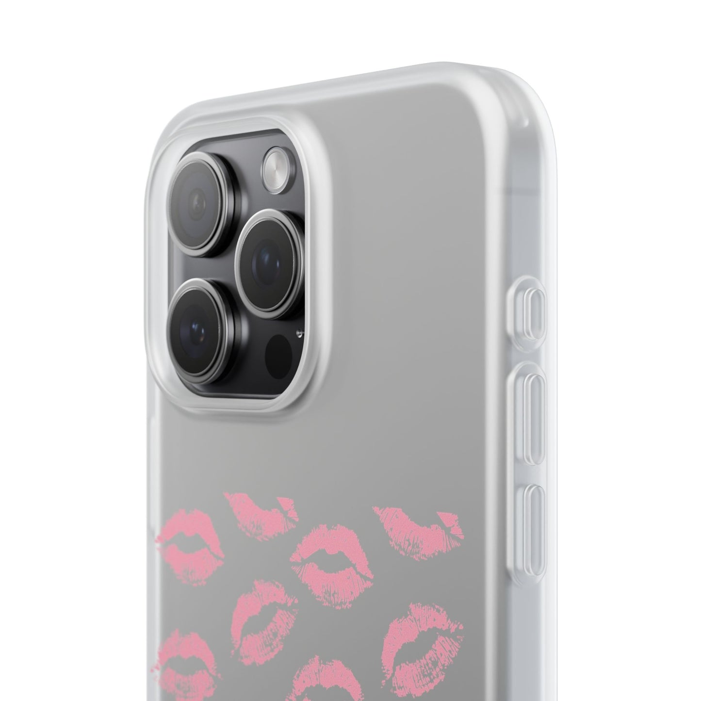 Kiss Print Phone Case - Stylish Flexi Case, Cute Phone Cover, Gift for Her, Trendy Accessories, Valentine's Day, Romantic Style