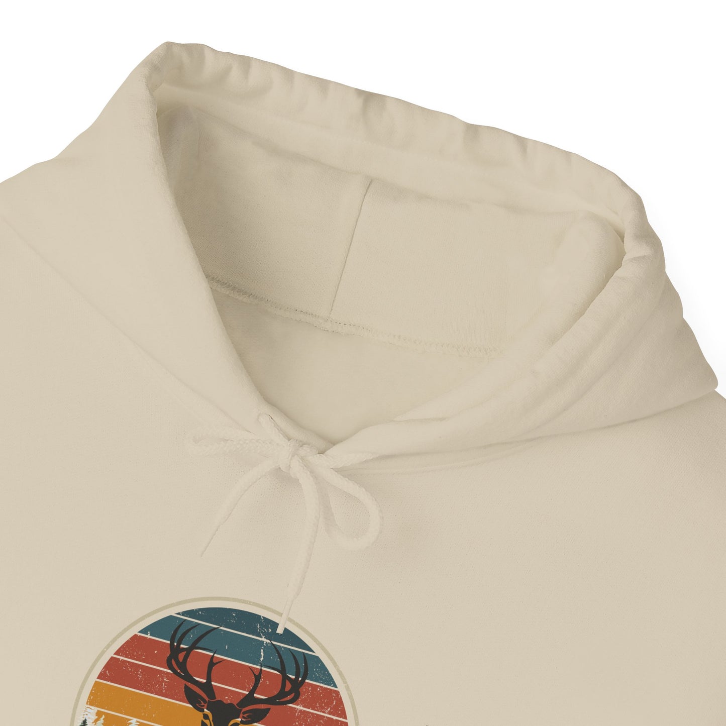 Stylish Unisex Hoodie with Retro Mountain Design, Cozy Apparel, Perfect for Outdoor Lovers, Gifts for Him or Her, Casual Wear