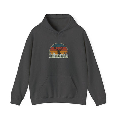 Stylish Unisex Hoodie with Retro Mountain Design, Cozy Apparel, Perfect for Outdoor Lovers, Gifts for Him or Her, Casual Wear