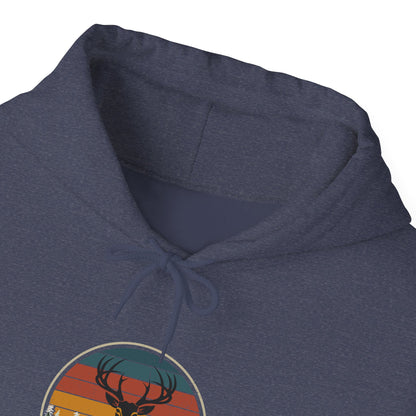 Stylish Unisex Hoodie with Retro Mountain Design, Cozy Apparel, Perfect for Outdoor Lovers, Gifts for Him or Her, Casual Wear