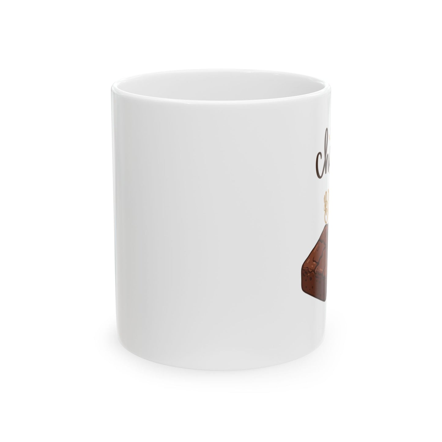 Chocolate Brownies Ceramic Mug - Perfect Gift for Bakers and Dessert Lovers, Coffee Cup, Holiday Gift, Kitchen Decor