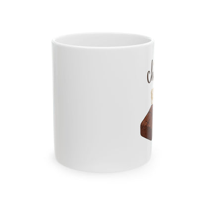 Chocolate Brownies Ceramic Mug - Perfect Gift for Bakers and Dessert Lovers, Coffee Cup, Holiday Gift, Kitchen Decor