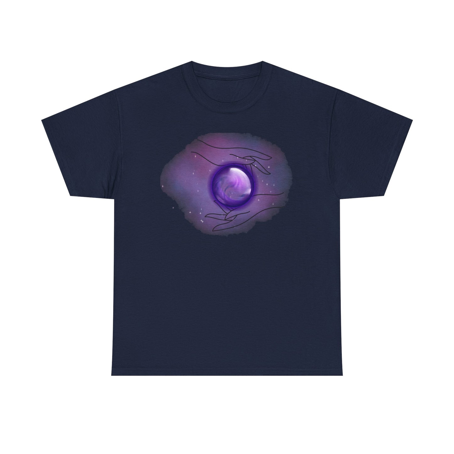 Mystical Hands Graphic Tee, Spiritual Clothing, Astrology Gift, Boho Fashion, Unisex Cotton T-Shirt