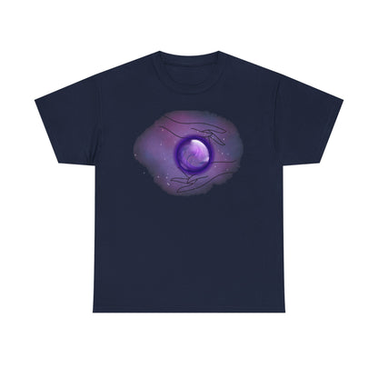 Mystical Hands Graphic Tee, Spiritual Clothing, Astrology Gift, Boho Fashion, Unisex Cotton T-Shirt