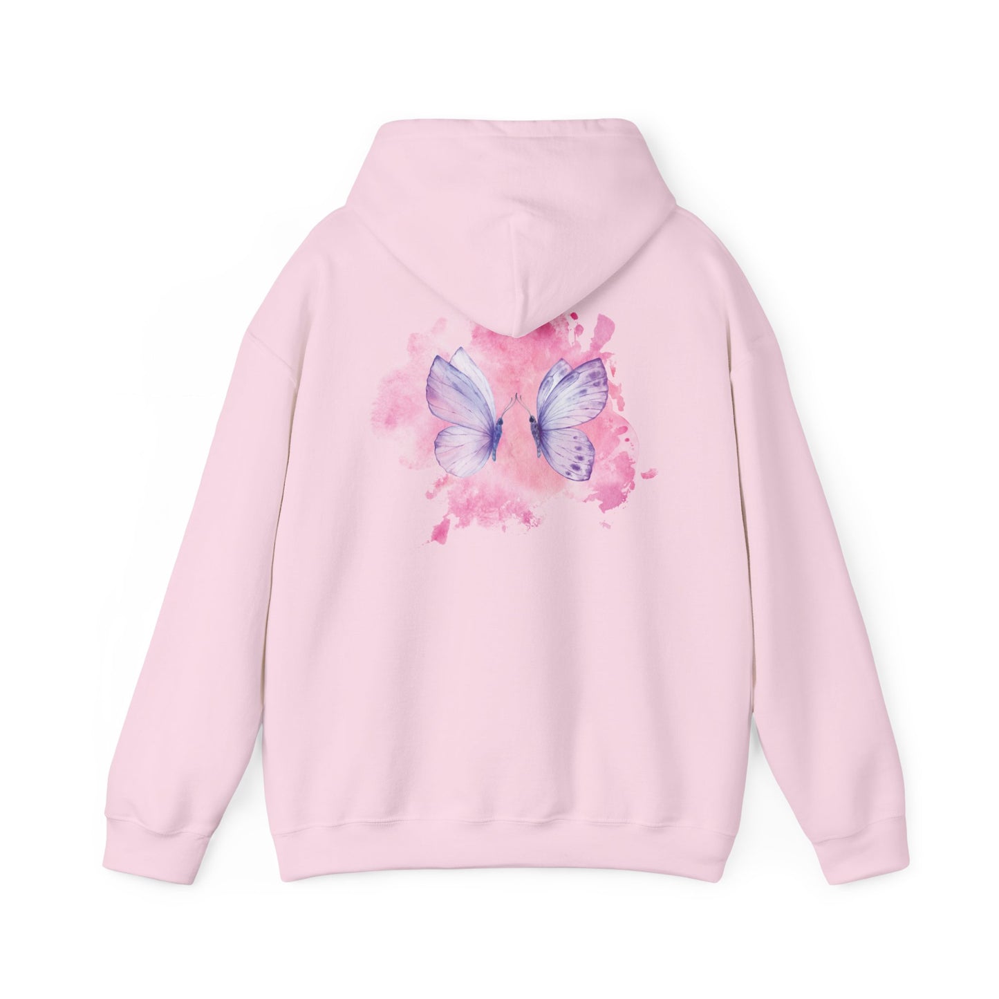 Whimsical Butterfly Sweatshirt - Cozy Hooded Sweatshirt, Pastel Art Apparel, Spring Fashion, Gift for Nature Lovers, Butterfly Lover Gift
