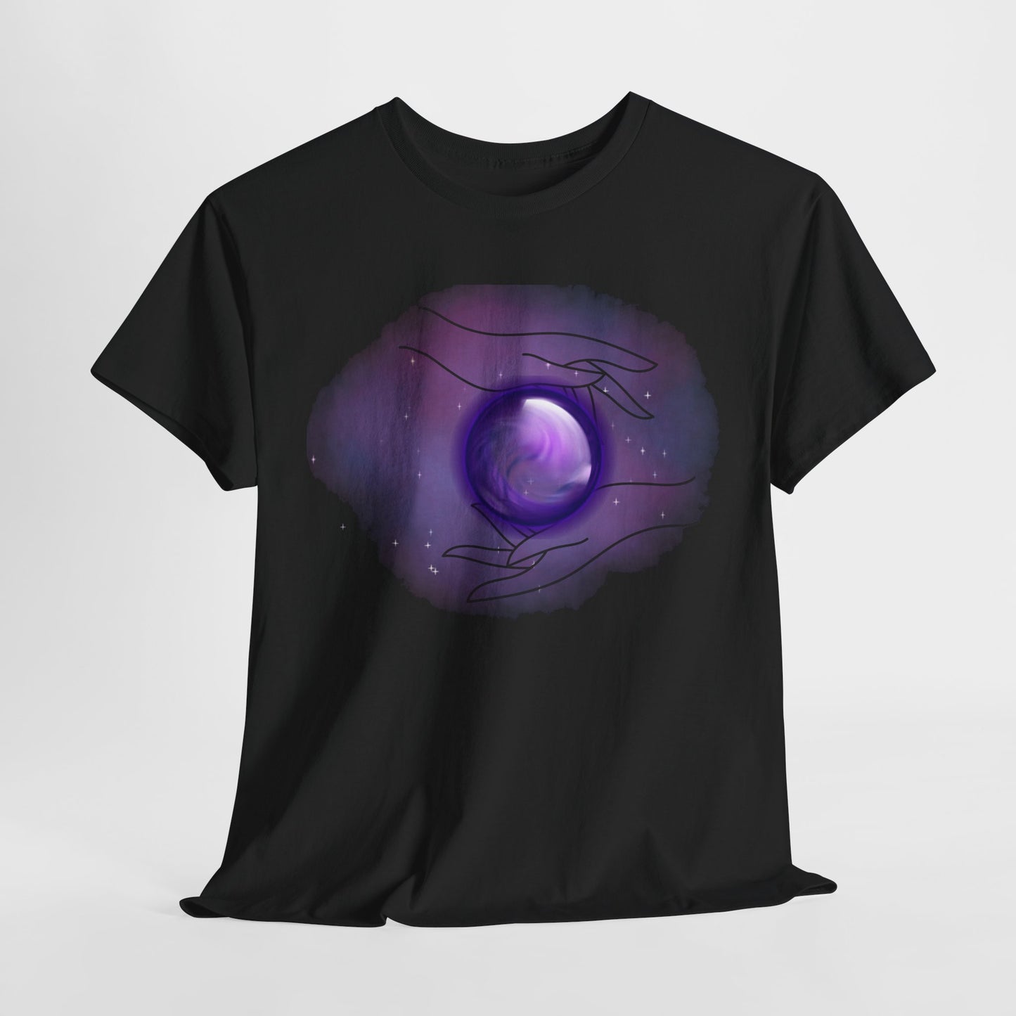 Mystical Hands Graphic Tee, Spiritual Clothing, Astrology Gift, Boho Fashion, Unisex Cotton T-Shirt