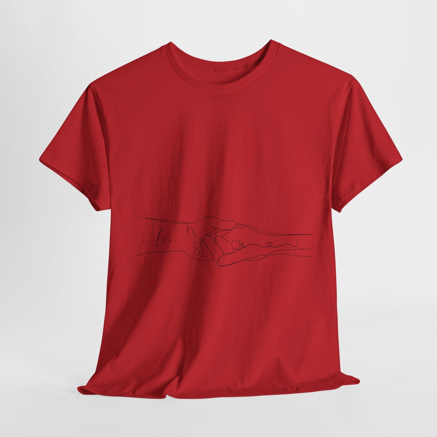 Simple Line Drawings Unisex Heavy Cotton Tee