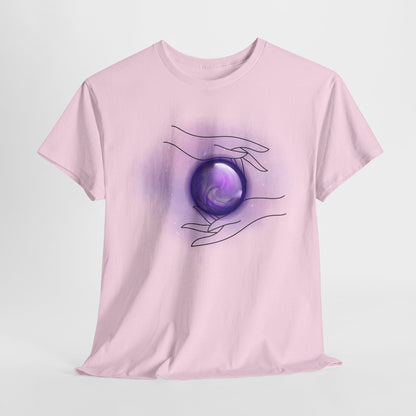 Mystical Hands Graphic Tee, Spiritual Clothing, Astrology Gift, Boho Fashion, Unisex Cotton T-Shirt