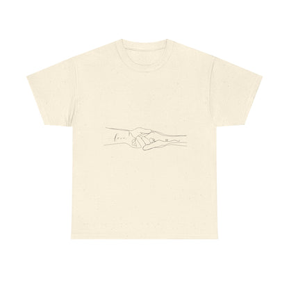 Simple Line Drawings Unisex Heavy Cotton Tee