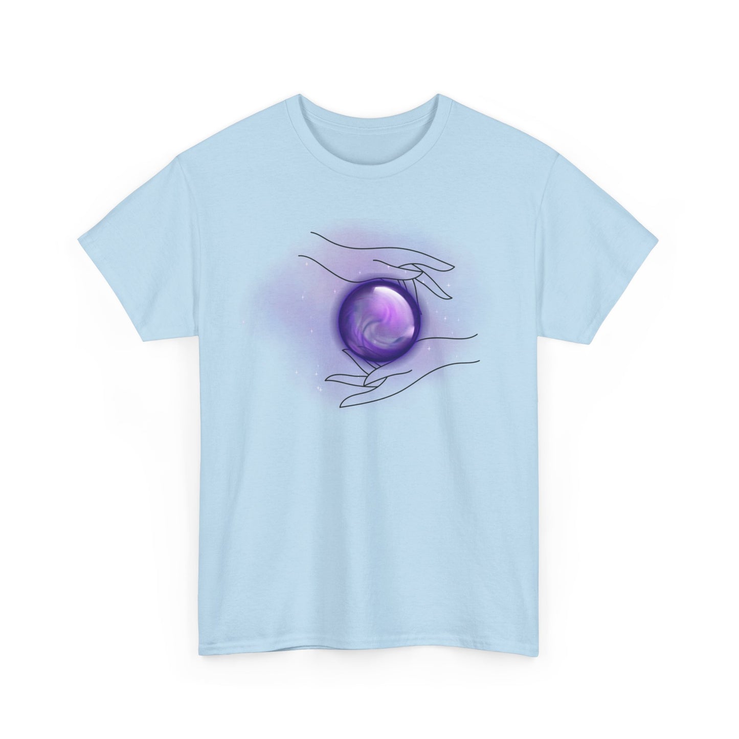 Mystical Hands Graphic Tee, Spiritual Clothing, Astrology Gift, Boho Fashion, Unisex Cotton T-Shirt