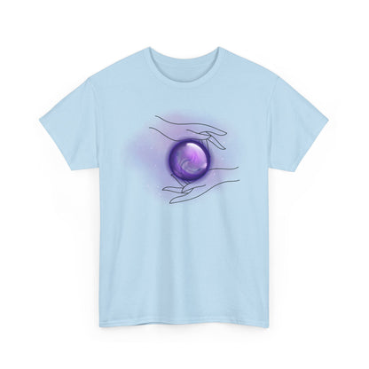 Mystical Hands Graphic Tee, Spiritual Clothing, Astrology Gift, Boho Fashion, Unisex Cotton T-Shirt