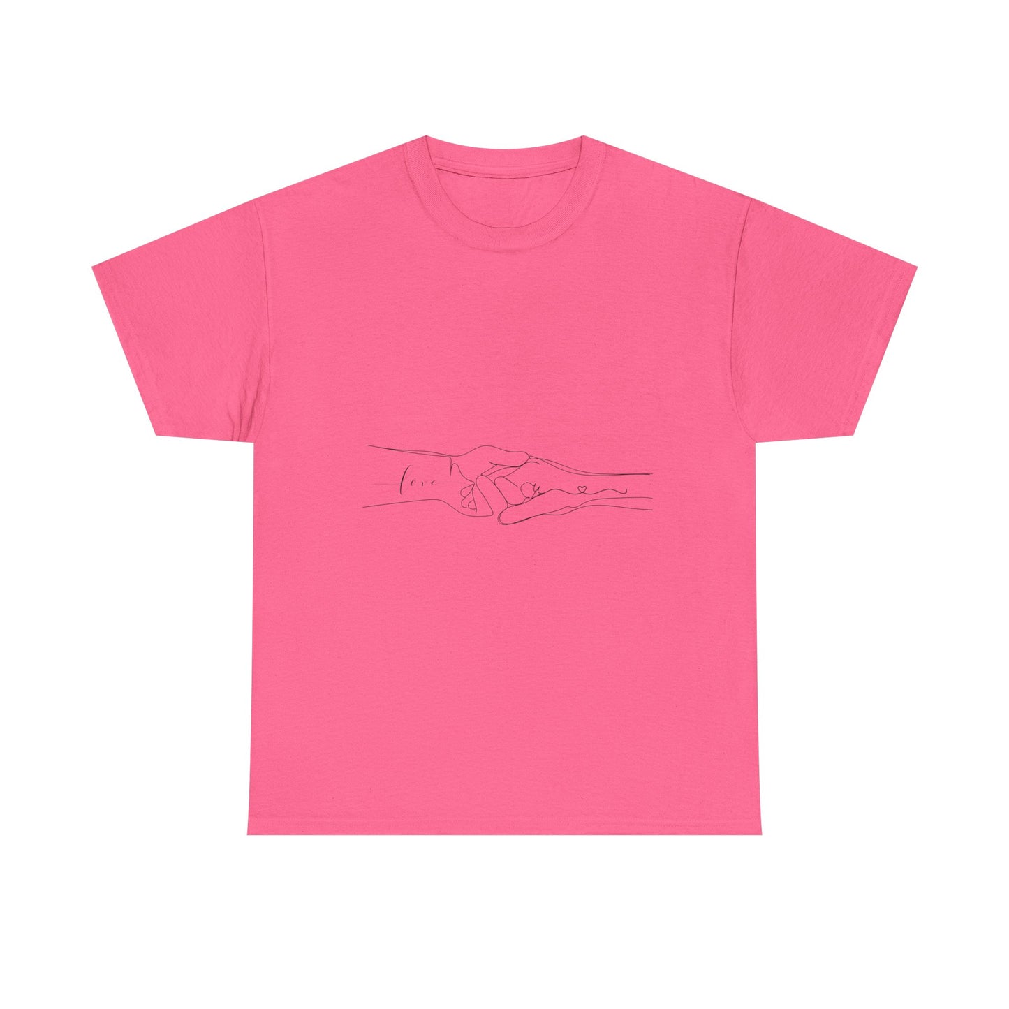 Simple Line Drawings Unisex Heavy Cotton Tee