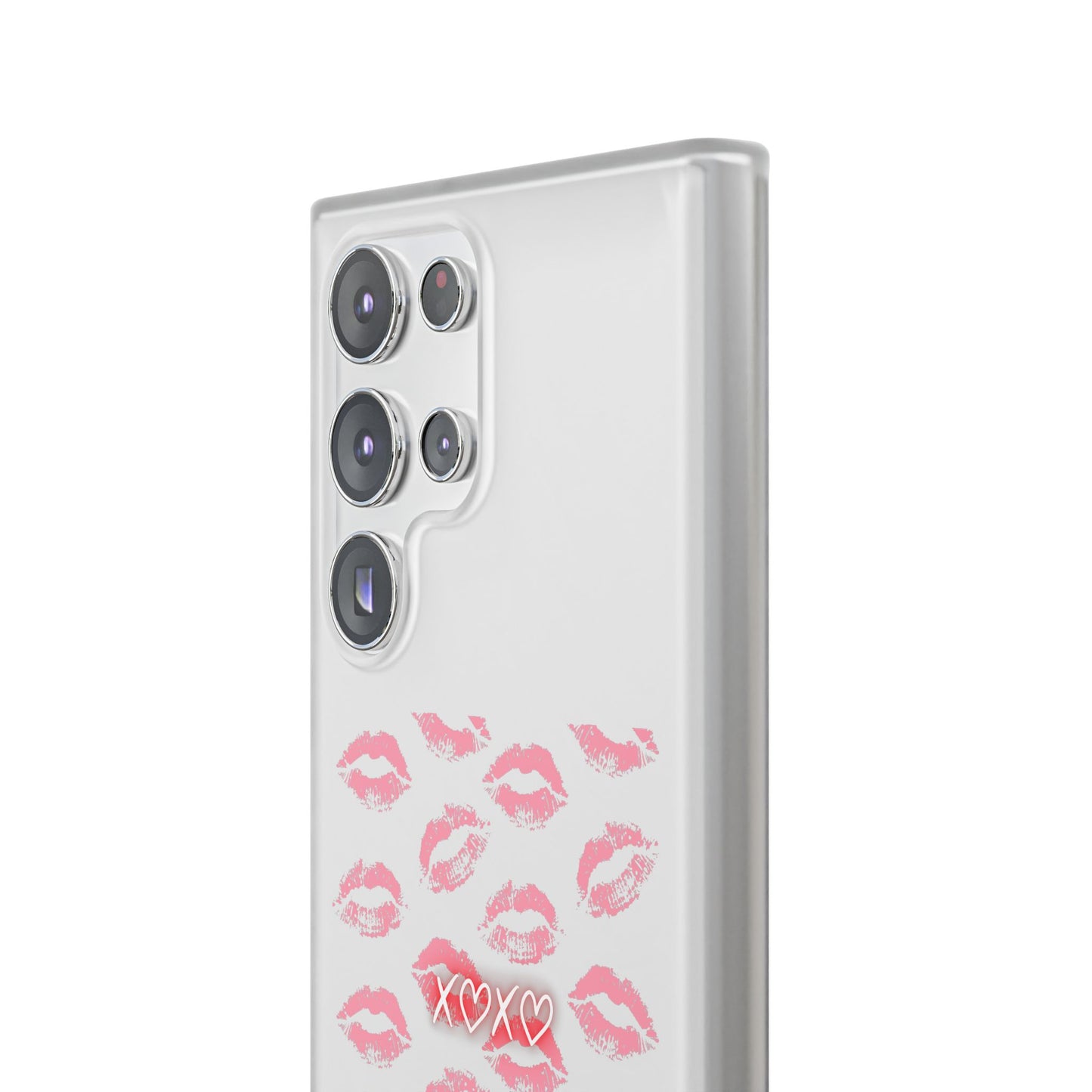 Kiss Print Phone Case - Stylish Flexi Case, Cute Phone Cover, Gift for Her, Trendy Accessories, Valentine's Day, Romantic Style