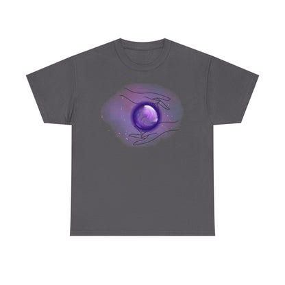 Mystical Hands Graphic Tee, Spiritual Clothing, Astrology Gift, Boho Fashion, Unisex Cotton T-Shirt