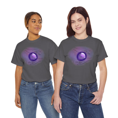 Mystical Hands Graphic Tee, Spiritual Clothing, Astrology Gift, Boho Fashion, Unisex Cotton T-Shirt