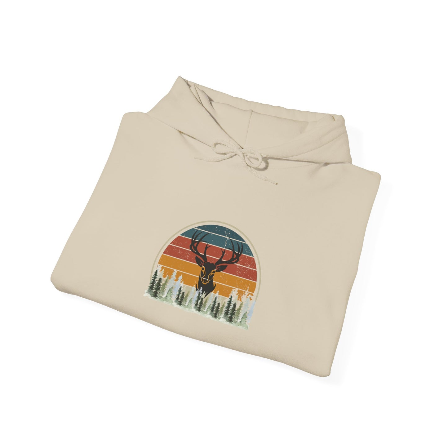 Stylish Unisex Hoodie with Retro Mountain Design, Cozy Apparel, Perfect for Outdoor Lovers, Gifts for Him or Her, Casual Wear