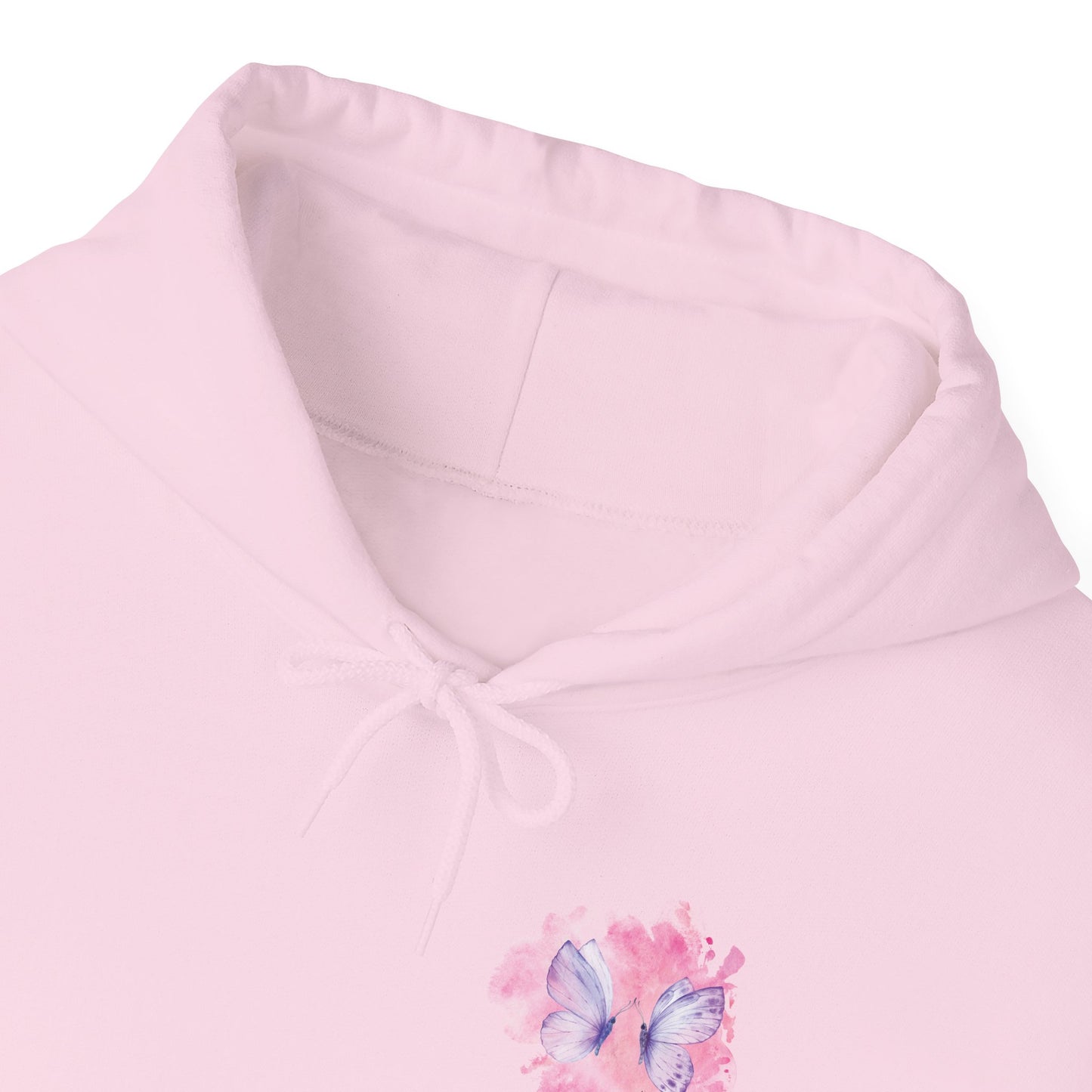 Whimsical Butterfly Sweatshirt - Cozy Hooded Sweatshirt, Pastel Art Apparel, Spring Fashion, Gift for Nature Lovers, Butterfly Lover Gift