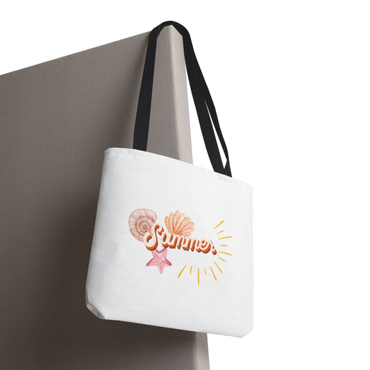 Summer Vibes Tote Bag, Beach Bag, Casual Carryall, Eco-Friendly Tote, Vacation Accessory, Gift for Her