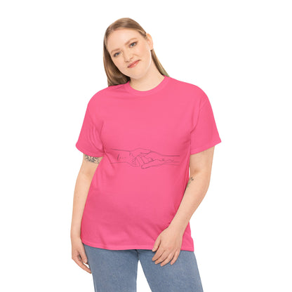 Simple Line Drawings Unisex Heavy Cotton Tee
