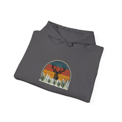 Stylish Unisex Hoodie with Retro Mountain Design, Cozy Apparel, Perfect for Outdoor Lovers, Gifts for Him or Her, Casual Wear