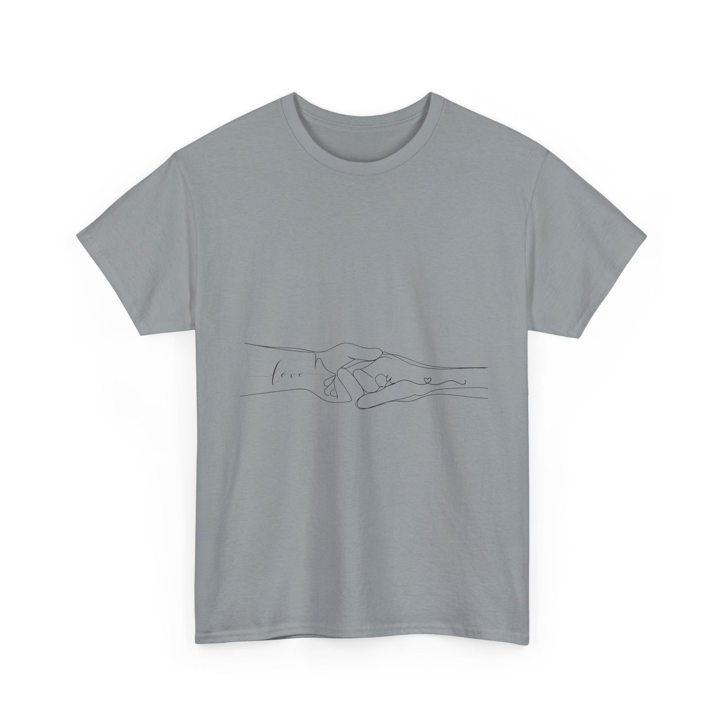 Simple Line Drawings Unisex Heavy Cotton Tee