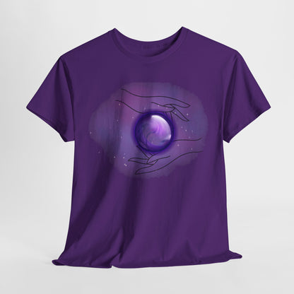 Mystical Hands Graphic Tee, Spiritual Clothing, Astrology Gift, Boho Fashion, Unisex Cotton T-Shirt