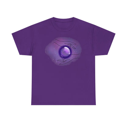 Mystical Hands Graphic Tee, Spiritual Clothing, Astrology Gift, Boho Fashion, Unisex Cotton T-Shirt