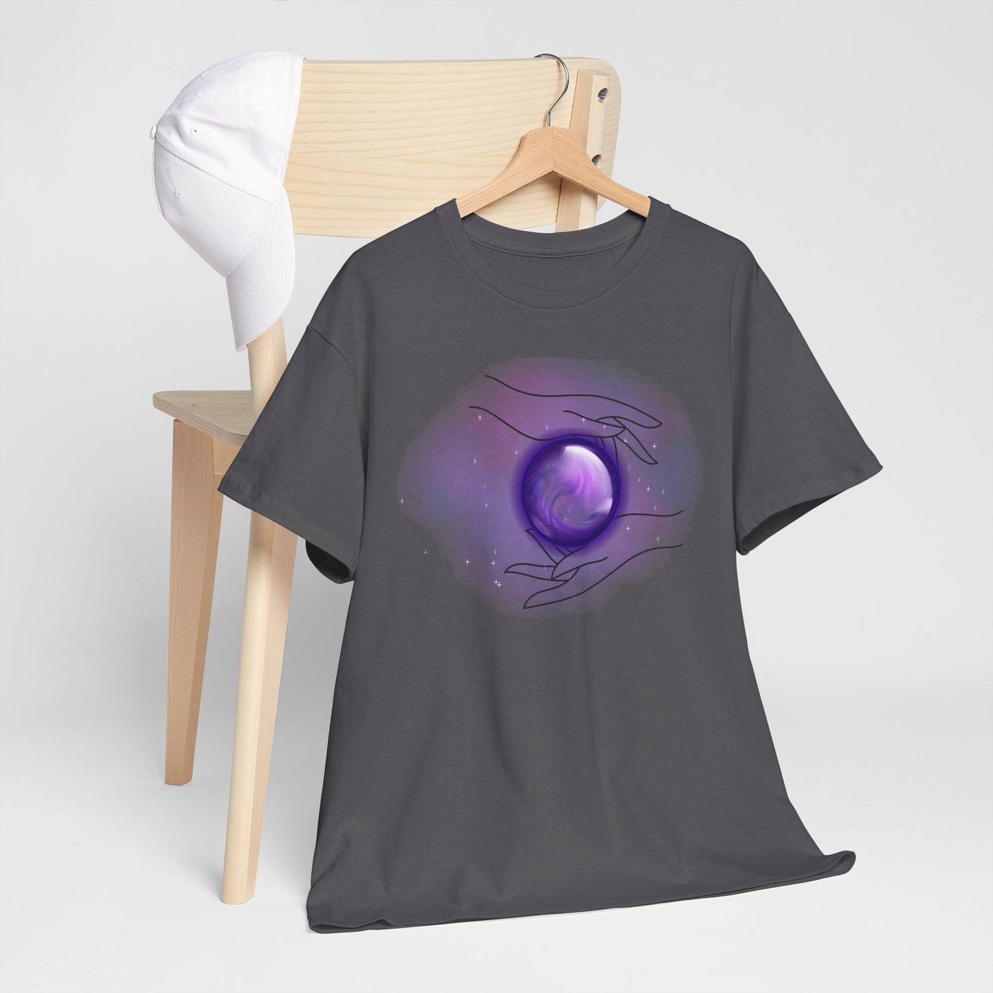 Mystical Hands Graphic Tee, Spiritual Clothing, Astrology Gift, Boho Fashion, Unisex Cotton T-Shirt