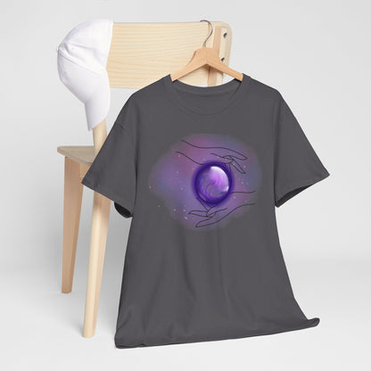 Mystical Hands Graphic Tee, Spiritual Clothing, Astrology Gift, Boho Fashion, Unisex Cotton T-Shirt