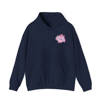 Whimsical Butterfly Sweatshirt - Cozy Hooded Sweatshirt, Pastel Art Apparel, Spring Fashion, Gift for Nature Lovers, Butterfly Lover Gift