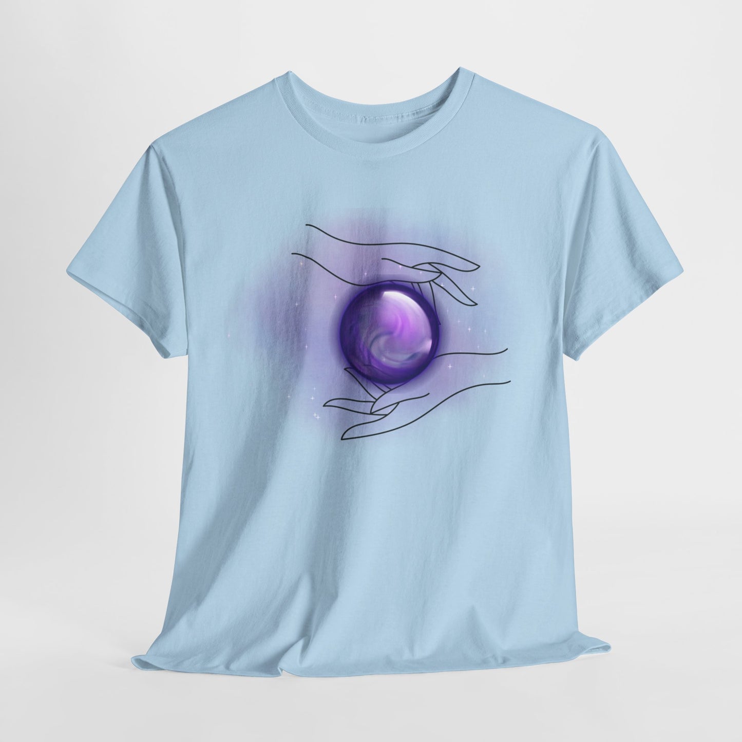 Mystical Hands Graphic Tee, Spiritual Clothing, Astrology Gift, Boho Fashion, Unisex Cotton T-Shirt
