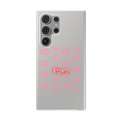 Kiss Print Phone Case - Stylish Flexi Case, Cute Phone Cover, Gift for Her, Trendy Accessories, Valentine's Day, Romantic Style