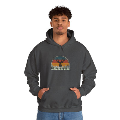 Stylish Unisex Hoodie with Retro Mountain Design, Cozy Apparel, Perfect for Outdoor Lovers, Gifts for Him or Her, Casual Wear