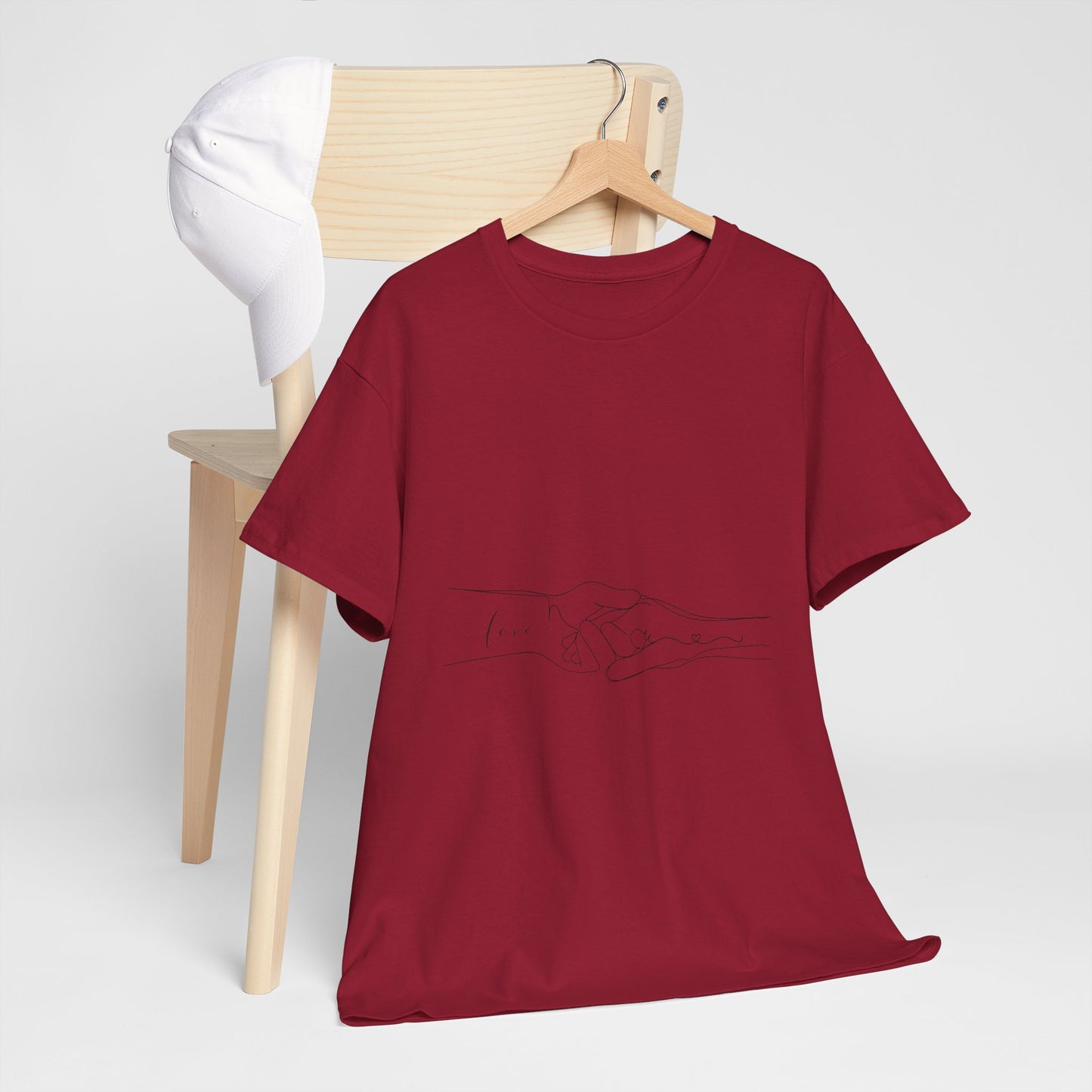 Simple Line Drawings Unisex Heavy Cotton Tee