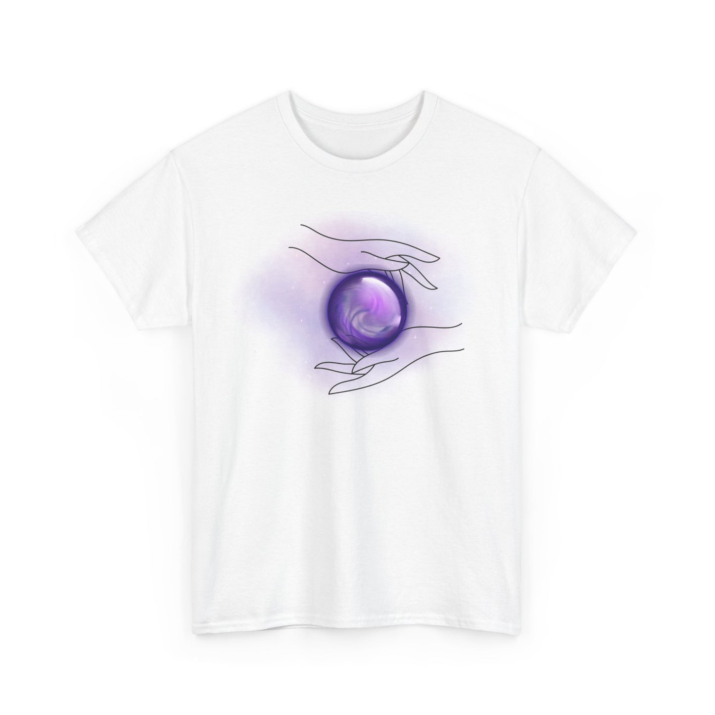 Mystical Hands Graphic Tee, Spiritual Clothing, Astrology Gift, Boho Fashion, Unisex Cotton T-Shirt