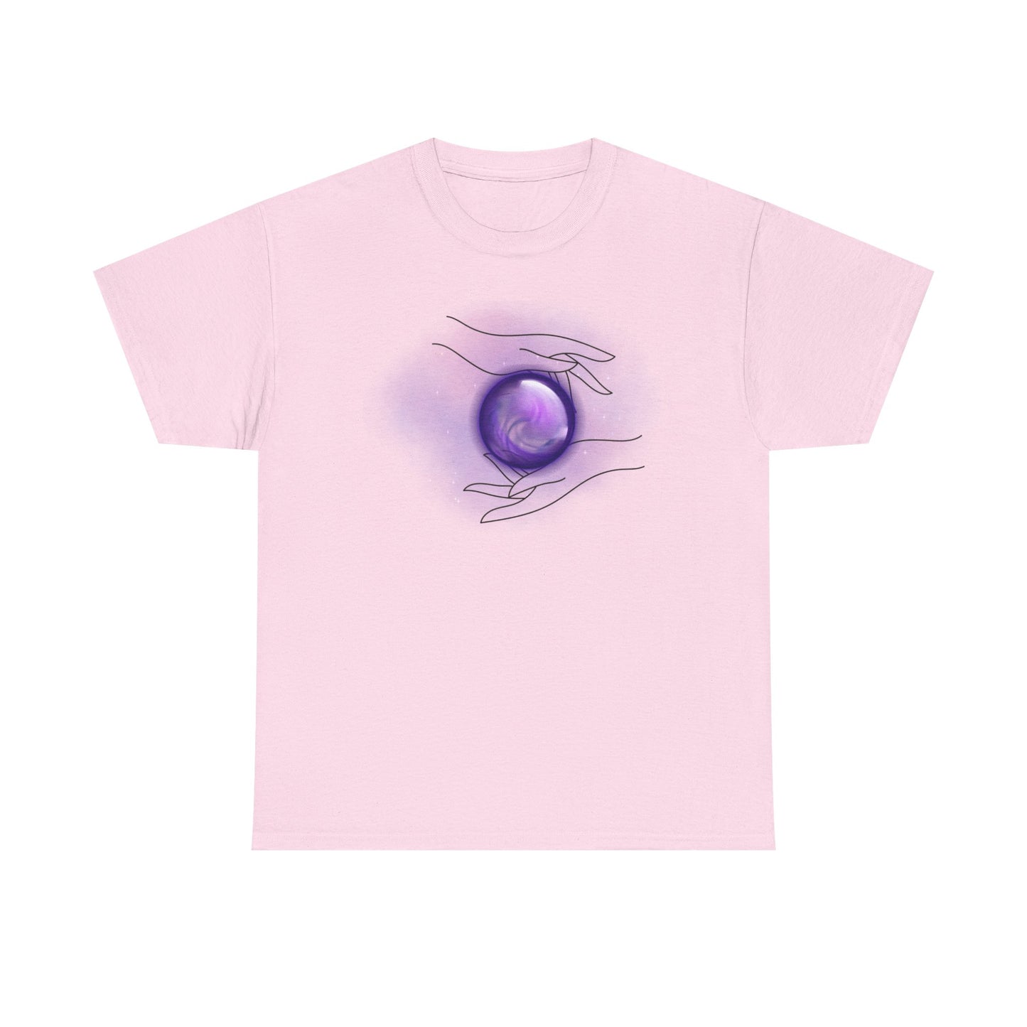 Mystical Hands Graphic Tee, Spiritual Clothing, Astrology Gift, Boho Fashion, Unisex Cotton T-Shirt