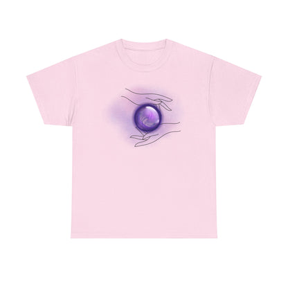 Mystical Hands Graphic Tee, Spiritual Clothing, Astrology Gift, Boho Fashion, Unisex Cotton T-Shirt