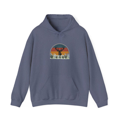 Stylish Unisex Hoodie with Retro Mountain Design, Cozy Apparel, Perfect for Outdoor Lovers, Gifts for Him or Her, Casual Wear