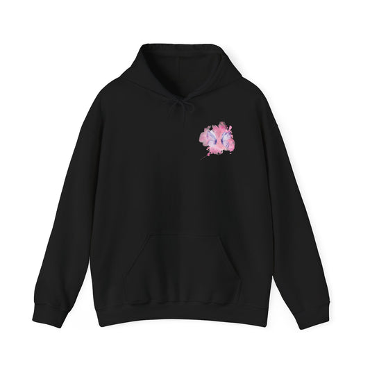 Whimsical Butterfly Sweatshirt - Cozy Hooded Sweatshirt, Pastel Art Apparel, Spring Fashion, Gift for Nature Lovers, Butterfly Lover Gift