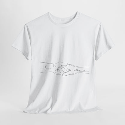 Simple Line Drawings Unisex Heavy Cotton Tee