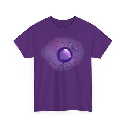 Mystical Hands Graphic Tee, Spiritual Clothing, Astrology Gift, Boho Fashion, Unisex Cotton T-Shirt