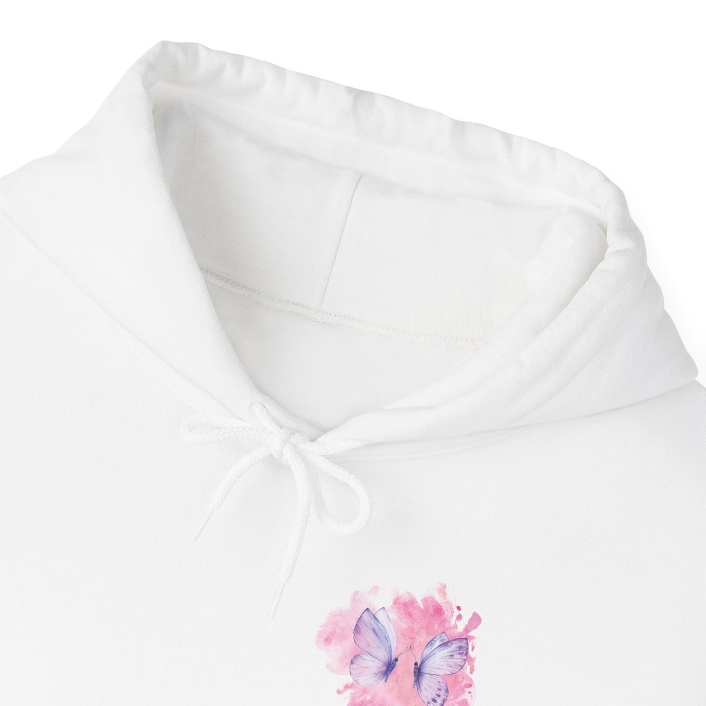 Whimsical Butterfly Sweatshirt - Cozy Hooded Sweatshirt, Pastel Art Apparel, Spring Fashion, Gift for Nature Lovers, Butterfly Lover Gift
