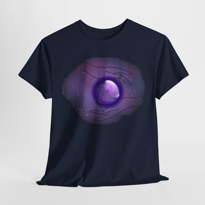 Mystical Hands Graphic Tee, Spiritual Clothing, Astrology Gift, Boho Fashion, Unisex Cotton T-Shirt