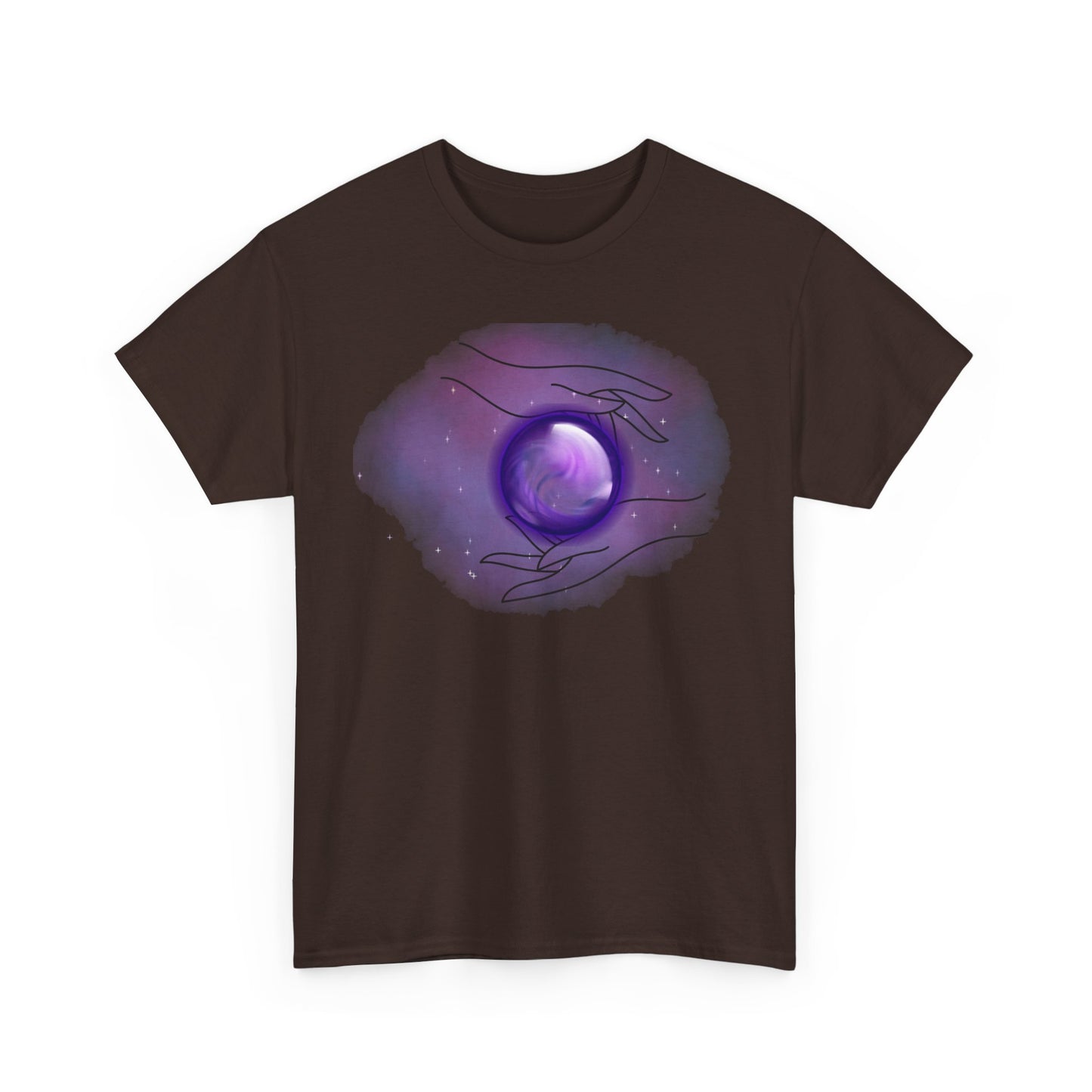 Mystical Hands Graphic Tee, Spiritual Clothing, Astrology Gift, Boho Fashion, Unisex Cotton T-Shirt