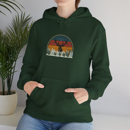 Stylish Unisex Hoodie with Retro Mountain Design, Cozy Apparel, Perfect for Outdoor Lovers, Gifts for Him or Her, Casual Wear