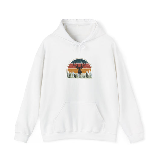 Stylish Unisex Hoodie with Retro Mountain Design, Cozy Apparel, Perfect for Outdoor Lovers, Gifts for Him or Her, Casual Wear