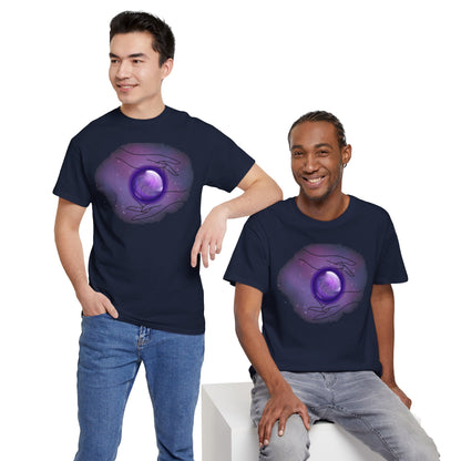 Mystical Hands Graphic Tee, Spiritual Clothing, Astrology Gift, Boho Fashion, Unisex Cotton T-Shirt
