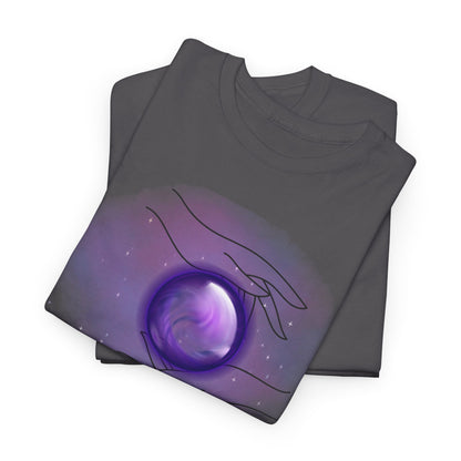 Mystical Hands Graphic Tee, Spiritual Clothing, Astrology Gift, Boho Fashion, Unisex Cotton T-Shirt